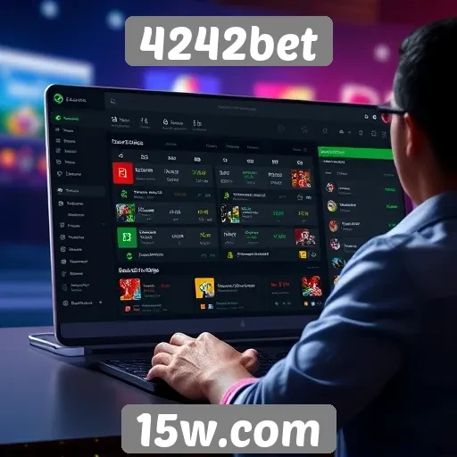 Exploração da interface do usuário do 4242bet